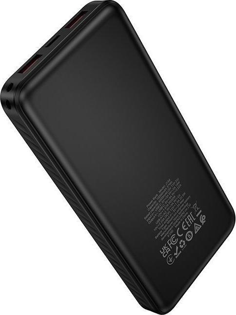 Actual product image Hoco Power bank Powerbank 10000 mAh QC PD 22,5W J154 black (10000 mAh, 22.50 W, 37 Wh)