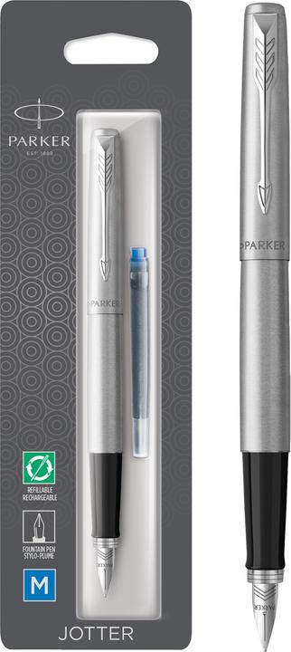 Produktbild Parker Füller JOTTER Edelstahl C.C. M (Edelstahl, Schwarz, 1x)