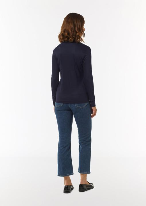 Produktbild Comma T-Shirt Schimmerndes Langarmshirt im Slim Fit (42)