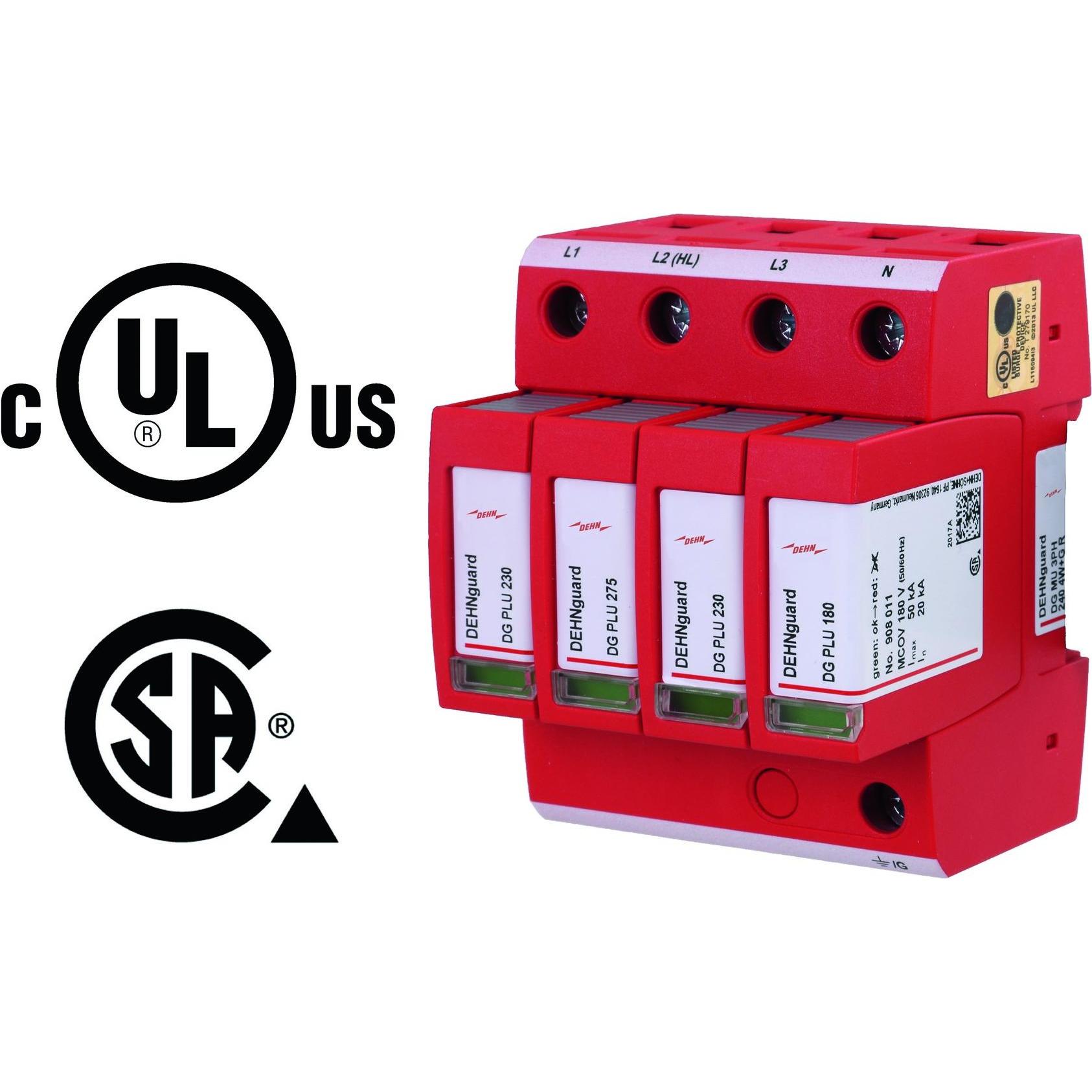 Dehn, Protezione contro le sovratensioni, DG MU 3PH 240 4W+G R