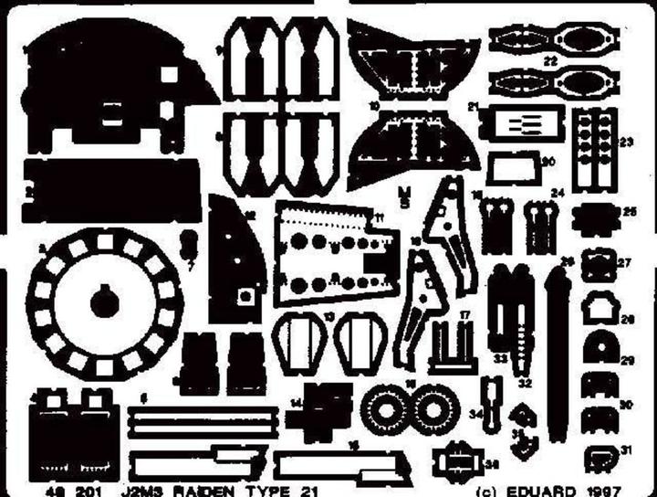 Produktbild Eduard J2M3 Raiden type 21