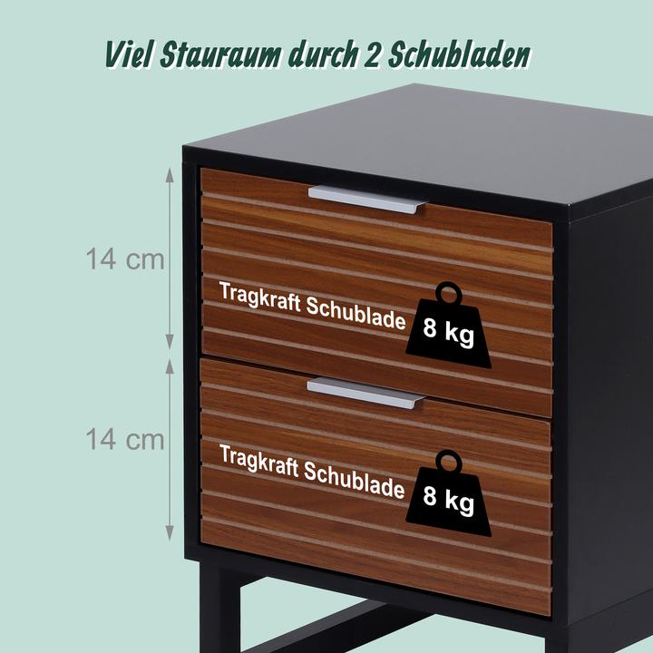 Image du produit Relaxdays Table de nuit (40 x 33 x 50 cm)