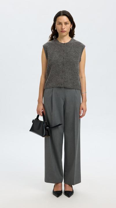 Actual product image Selected Femme Slflulu Sl Button O-Neck Vest Noos (S)
