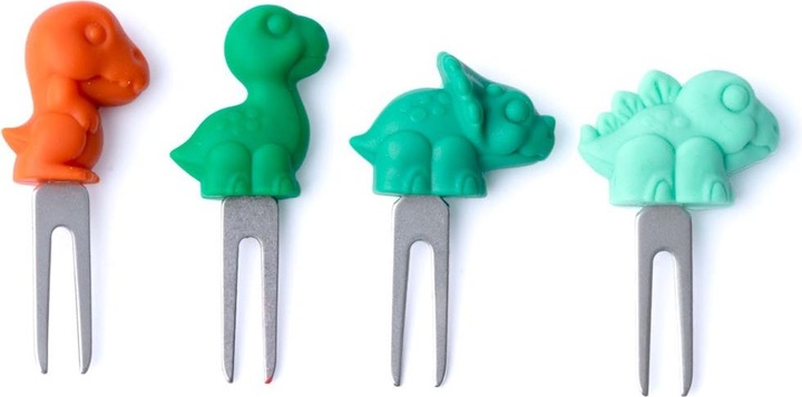 Produktbild Lekkabox Edelstahl Piekser 4er Set, Dino