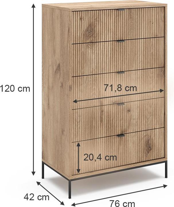 Image du produit Vicco Eliza (76 x 42 x 120 cm)