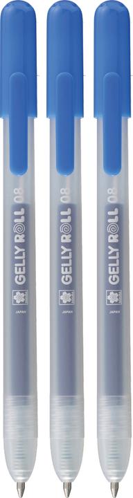 Produktbild Sakura Gelly Roll Retractable Classic Gelschreiber transparent 0,4 mm, Schreibfarbe: blau, 3 St. (3x)