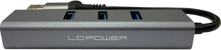 Image du produit LC-Power USB 3.2 HUB-C-Multi-9 1xRJ45,Externer 4-in-1 USB-C-HUB (USB-A, USB-C, 4 ports)
