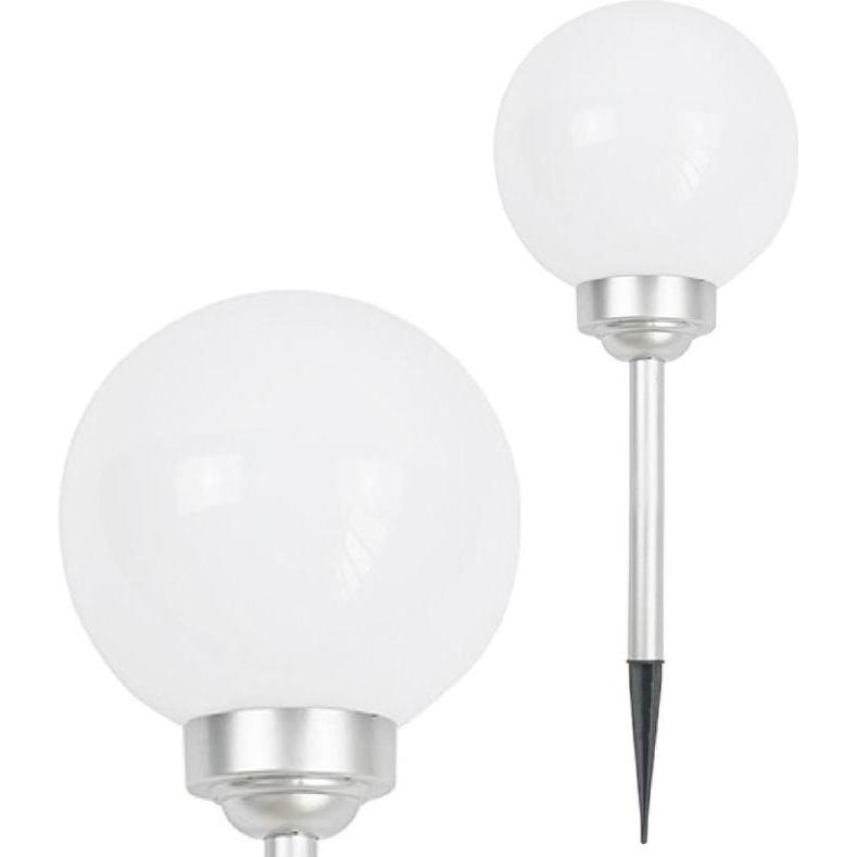 Saska Garden, Illuminazione esterna, Ogrodowa Lampa Solarna Kula Mleczna śr. 20cm 4 LED