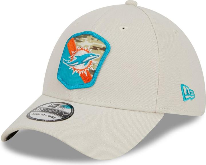 Actual product image New Era 39Thirty Cap Salute to Service Miami Dolphins (S, M)