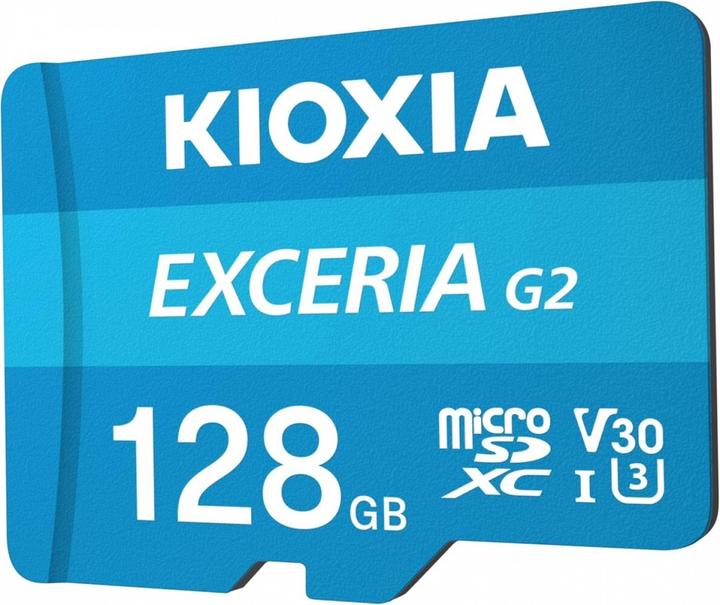 Actual product image Kioxia Exceria G2 (128 GB, microSDXC, U3, UHS-I)