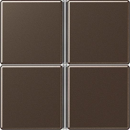 Actual product image JUNG Button 4t Switch/Dim A mocha glz A404TSAMO