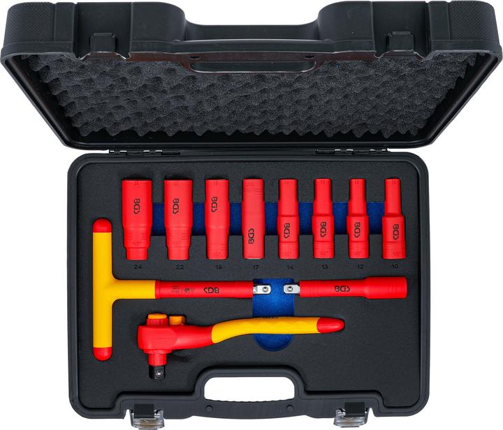 Produktbild BGS - Steckschlüssel-Satz, Antrieb 12,5 mm 1/2", SW 10 - 24 mm, 11-tlg. (19 mm, 12 mm, 24 mm, 14 mm, 22 mm, 16 mm, 23 mm, 10  mm, 21 mm, 18 mm, 17 mm, 11 mm, 15 mm, 13 mm, 20 mm)