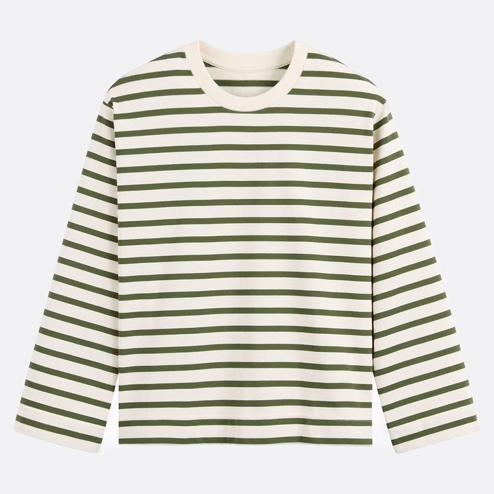 Image du produit La Redoute Collections Gestreiftes Langarmshirt mit rundem Ausschnitt (M)