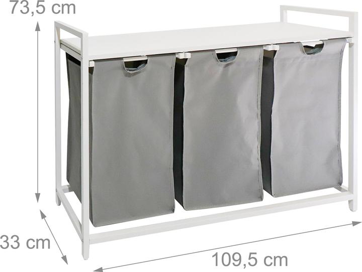 Actual product image Relaxdays laundry caddy (50 l)
