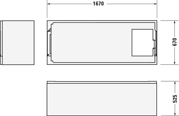 Produktbild Duravit Badewanne No 1 1 Rückenschrägen weiss 1700x700mm (125 l, 170 cm, 70 cm)