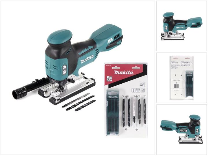 Produktbild Makita DJV 181 Z Akku Pendelhubstichsäge 18V Brushless Solo + 17x Sägeblatt - ohne Akku, ohne Ladege