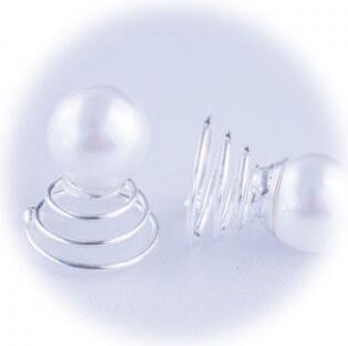 Immagine prodotto A&A Haarspirale Perle gross 6 Stück