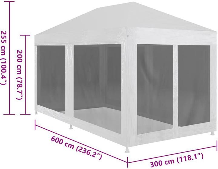 Actual product image vidaXL Partyzelt (300 cm, 600 cm)