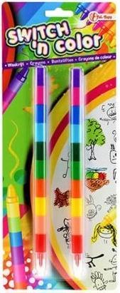 Toi-Toys Penna a pastello 10 in 1 (Multicolore, 2 x)