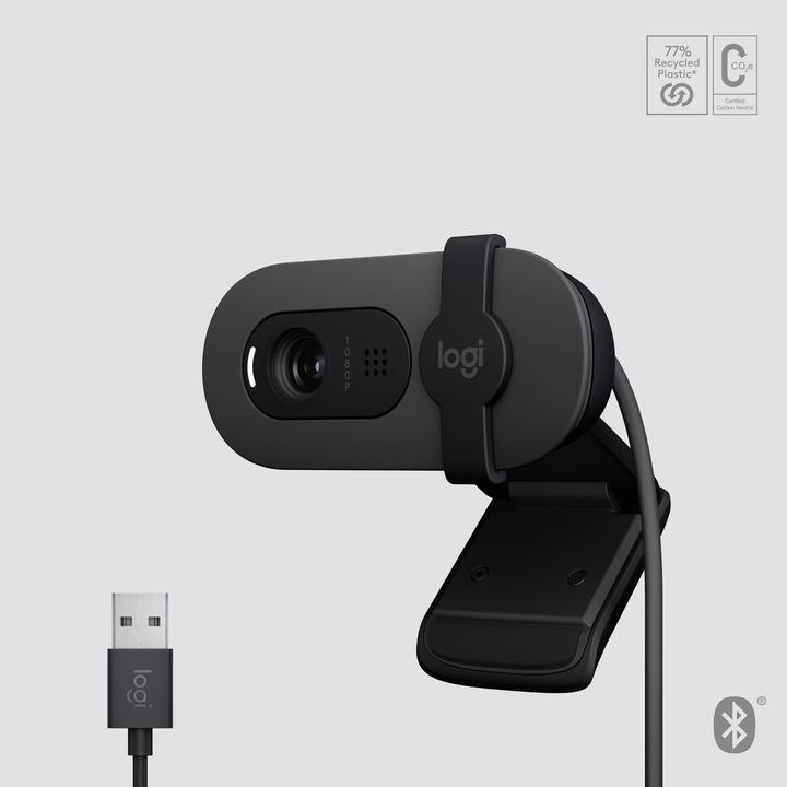 Immagine prodotto Logitech Webcam Brio 105 Full HD 1080p - GRAFITE - B2B (2 Mpx)