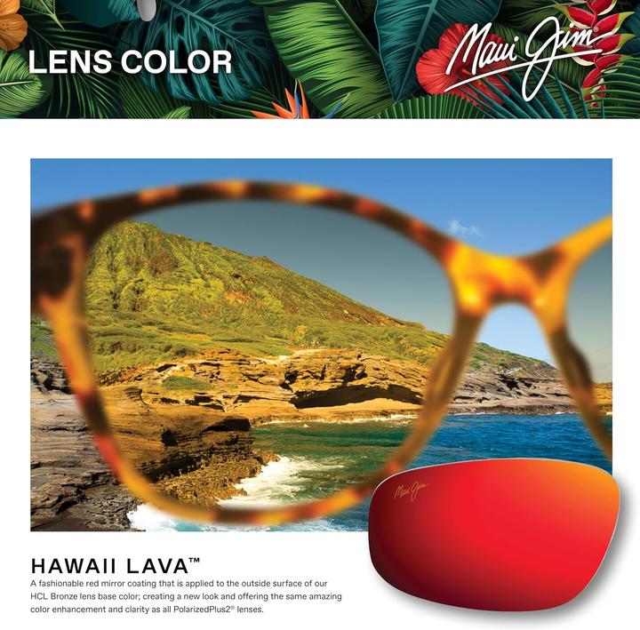 Produktbild Maui Jim Keokea UnisexAdult Sunglasses 1Pack RedBlack TurtleHawaii Lava M