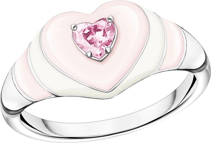 Produktbild Thomas Sabo Ring Herz mit Pinkem Stein Silber (50, 925 Silber)
