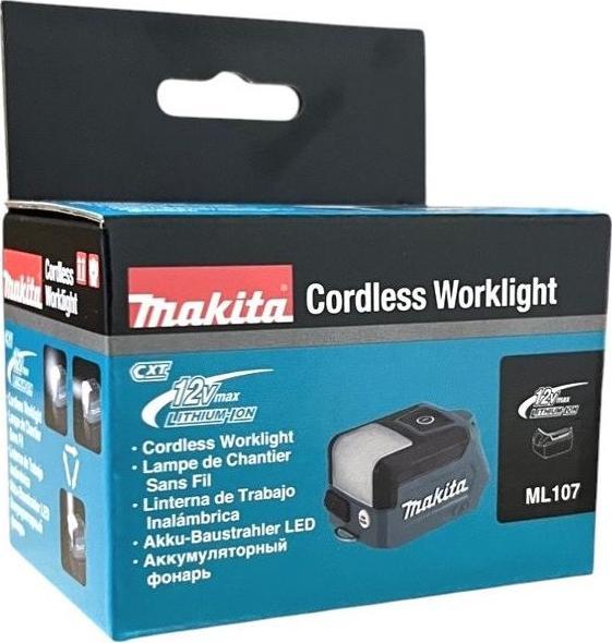 Produktbild Makita LED-Akku-Taschenlampe ML107 | 12 Volt, ohne Akku,ohne Ladegerät (200 lm)