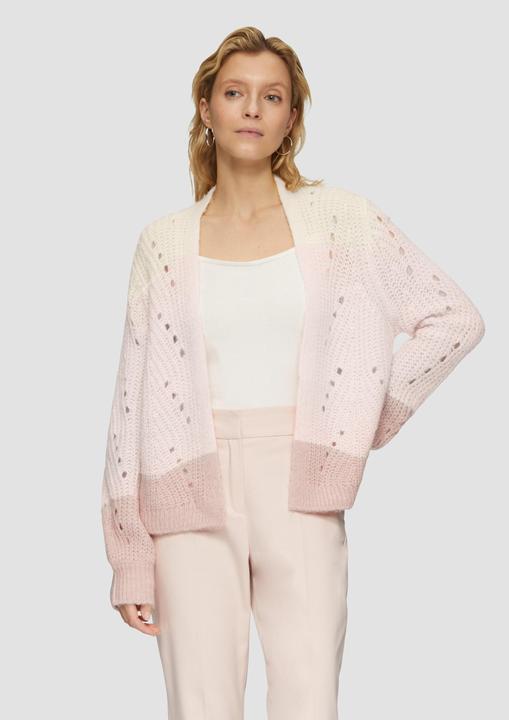 Produktbild s.Oliver Strickjacke Alpakamix-Cardigan mit Farbverlauf (M)