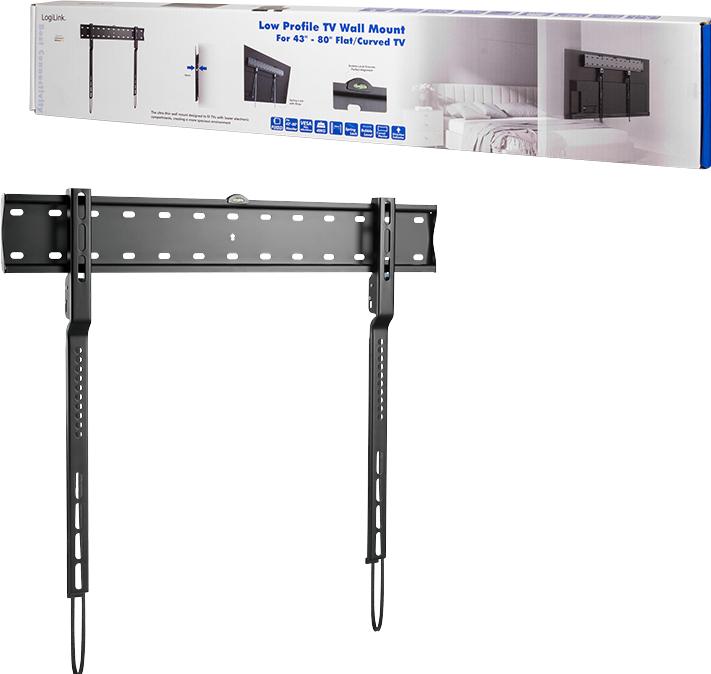 Actual product image LogiLink Bracket - for LCD TV / curved LCD TV (narrow) (Wall, 80", 40 kg)