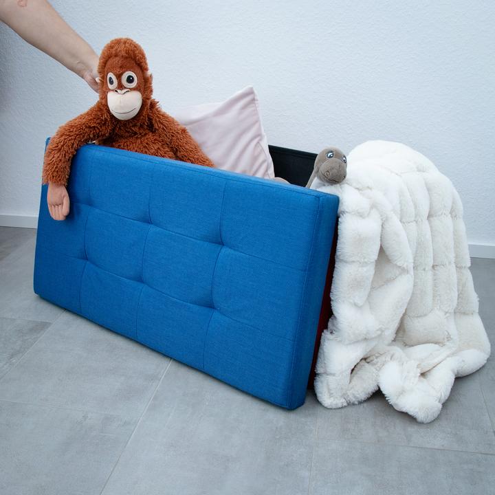 Actual product image Intirilife Bench 76x38x38 cm in OCEAN BLUE (38.76 cm)