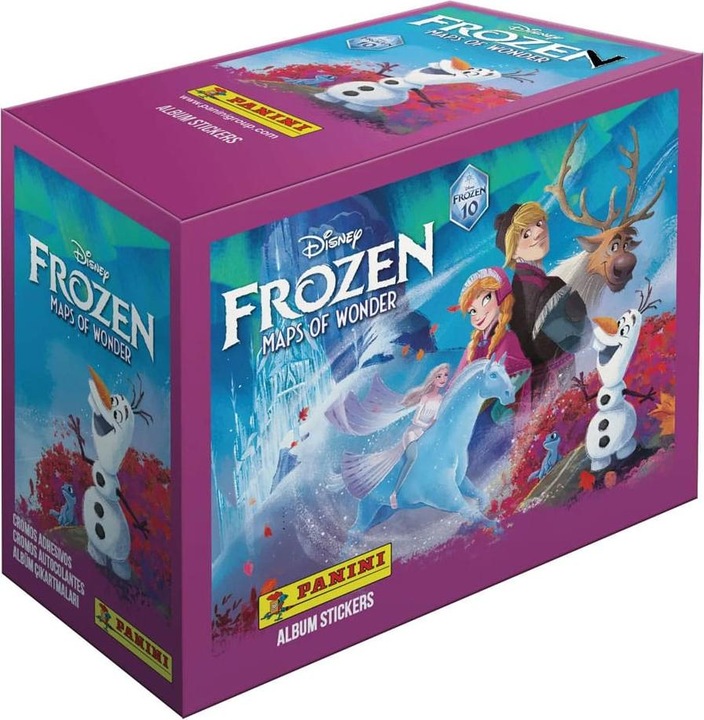 Produktbild Panini Frozen - Maps of Wonder Sticker Collection présentoir boosters (24) *ALLEMAND* (Deutsch, Booster Display)
