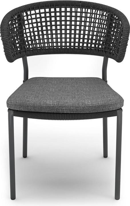 Productafbeelding Best Gartenstuhl mit Armlehnen Spitz anthrazit, Metall, 2 St.