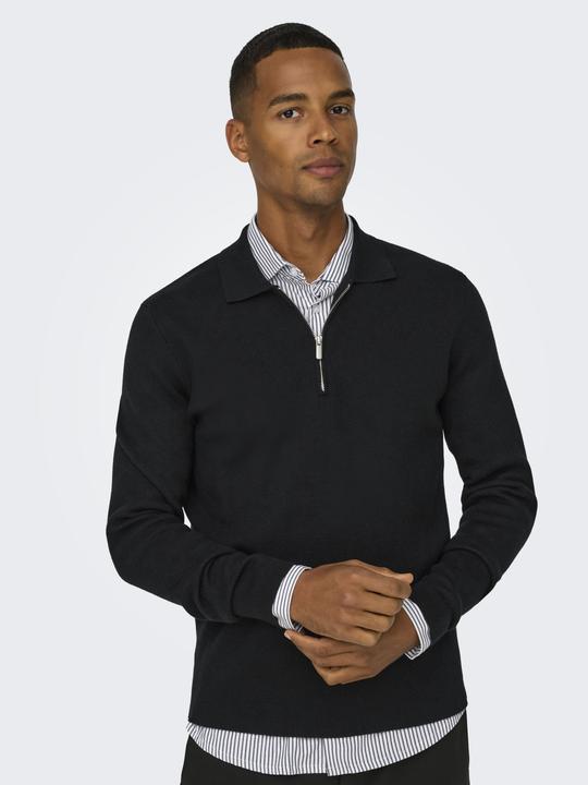 Produktbild Only & Sons Onscooper Reg Ls 12 Half Zip Polo (XL)