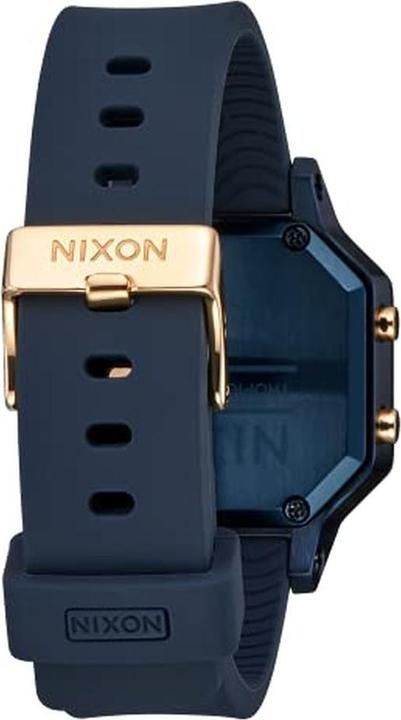 Actual product image Nixon Ladies Digital Module Watch with Silicone Bracelet A121185900 bluegold band ring (Digital watch, 36 mm)