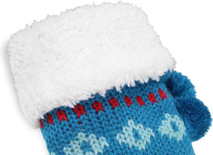 Actual product image Normani Knitted slippers with pompons, ABS and Norwegian motif (Single pack, 40 - 44)