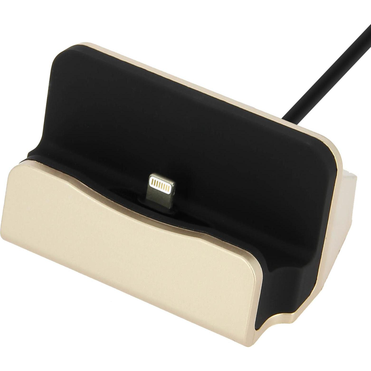 Avizar iPhone Ladestation Aufladen & Synchronisierung mit Lightning Anschluss – Gold, USB Ladegerät, Gelb