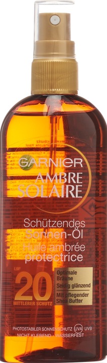 Image du produit Garnier Ambre Solaire (Huile solaire, SPF 20, 150 ml, 161 g)