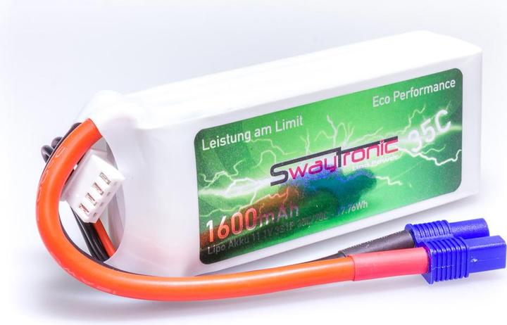 Actual product image Swaytronic LiPo. V35/70 Soft Case EC3 (11.10 V, 1600 mAh)