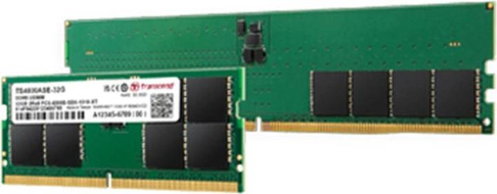 Produktbild Transcend DDR5 32GB SO-DIMM 5600MHz 2Rx8 2Gx8 CL46 1.1V (2 x 16GB, 5600 MHz, DDR5-RAM, SO-DIMM)