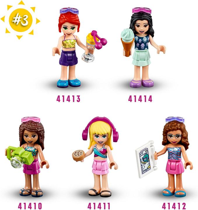 Actual product image LEGO Stephanie's summer cube beach party (41411, LEGO Friends)