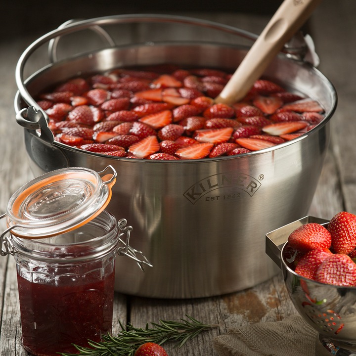 Actual product image Kilner 25.413 Stainless Steel Preserving Jam Pan, Silver, 34.5 x 34 x 19.5 cm (Pot, Stainless steel)
