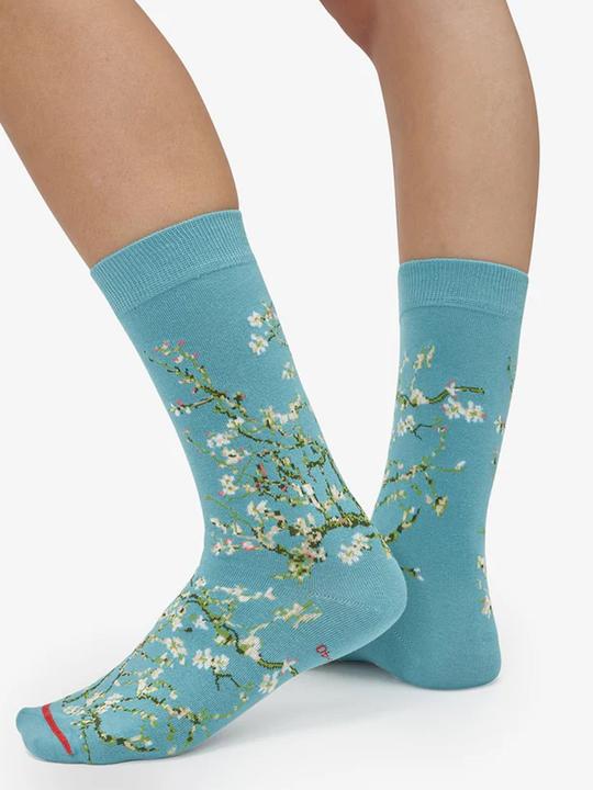Actual product image MuseARTa Vincent van Gogh Socks - Blossoming Almond Blossoms (Single pack, 36 - 40)