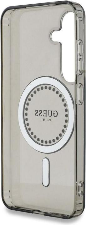 Actual product image Guess Etui Rhinestones Printed Classic Logo MagSafe Samsung Galaxy S25 czarny (Samsung Galaxy S25)