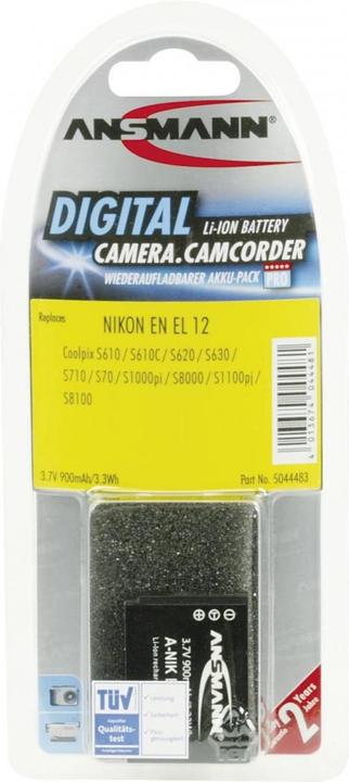 Productafbeelding Ansmann Nikon EN-EL12 batterij (Batterij van de camera)