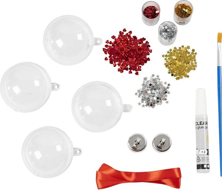 Immagine prodotto Creativ Company Set di palline di Natale con paillettes