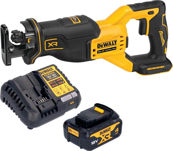 Image du produit DeWalt DCS 382 M1 Akku Reciprosäge Säbelsäge 18 V Brushless + 1x Akku 4,0 Ah + Ladegerät