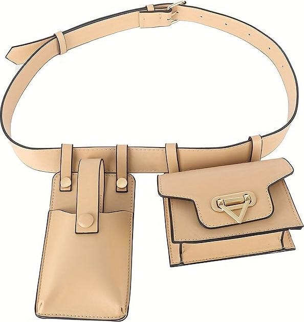 Only-Bags.Store Stilvolle Gürteltasche mit verstellbarem Gürtel - elegante schwarze Crossbody-Brusttasche