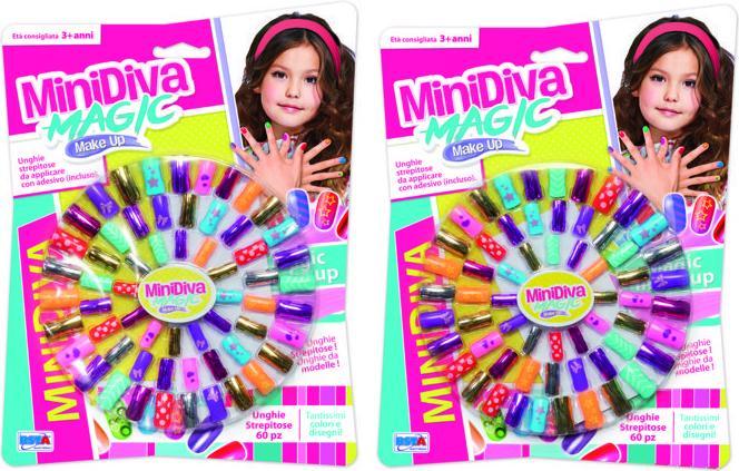 Actual product image Rs Toys Blister 60 Unghie Minidive Display 6 Pz