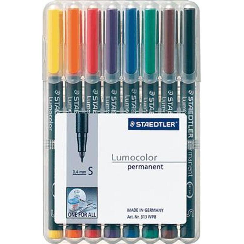 Thumbnail - Staedtler, Marker, Lumocolor permanent (Mehrfarbig, 0.40 mm, 8 x)