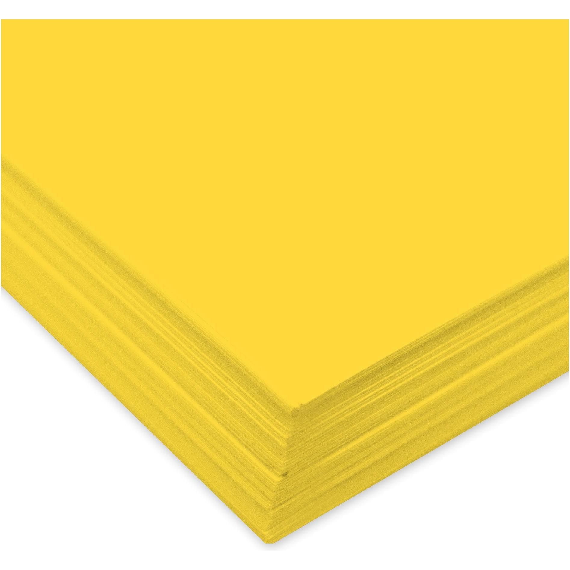 Thumbnail - Ursus, Kopierpapier, Tonzeichenpapier A4, 130 g/m², 100 Blatt, Dunkelgelb (130 g/m², A4)